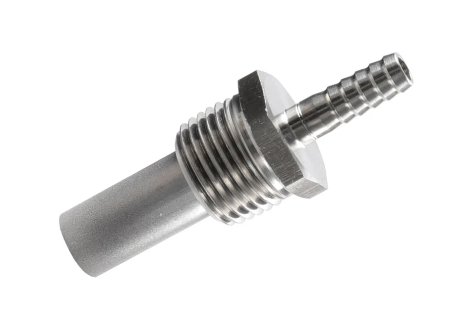 Diffusionssten 0,5 Mikron med 1/2" MPT-gänga & 1/4" Nippel