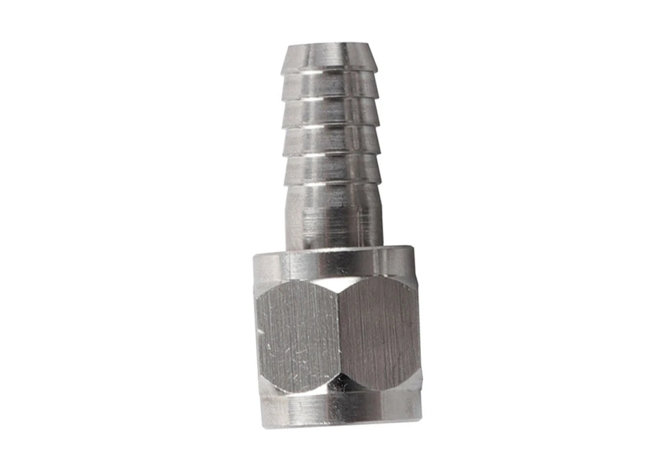 Koppling Rostfri 1/4" Nippel till 1/4" FFL/MFL-gänga för kulkoppling (7/16" UNF)