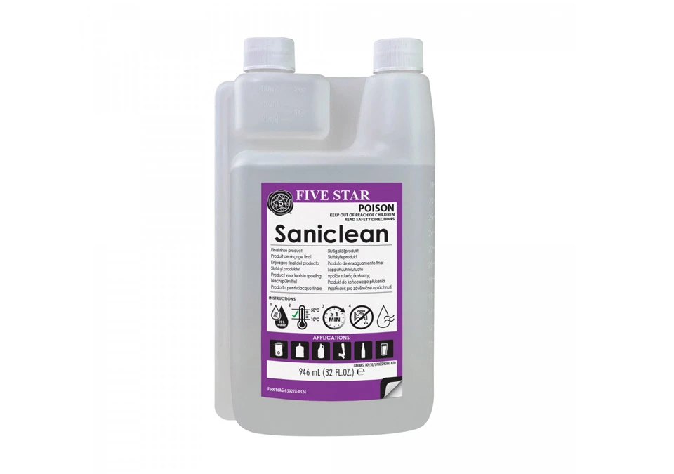 Saniclean 946ml - Lågskummande surt rengöringsmedel
