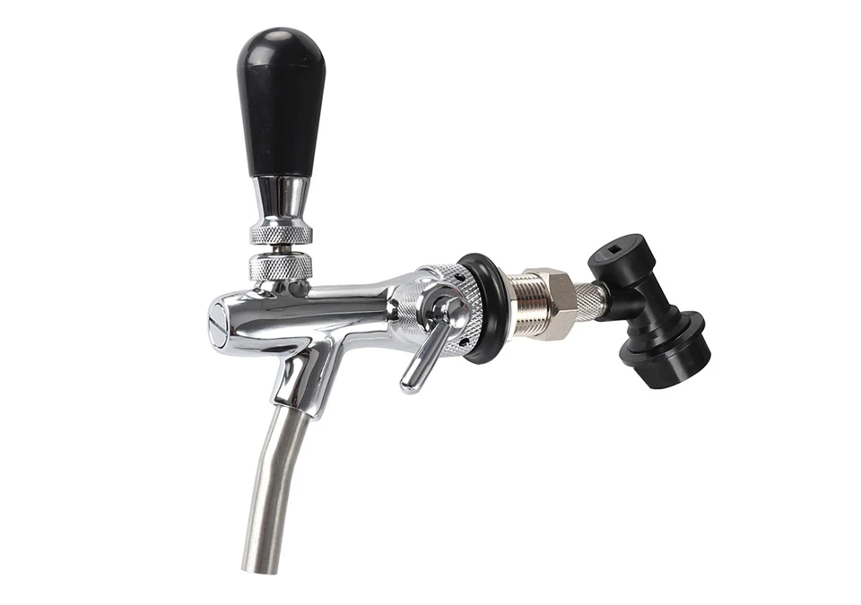 Tappkran Justerbar Silver med Ball-lock Kulkoppling