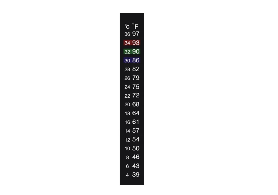 Termometer LCD Dual Scale 4-36C 39-97F