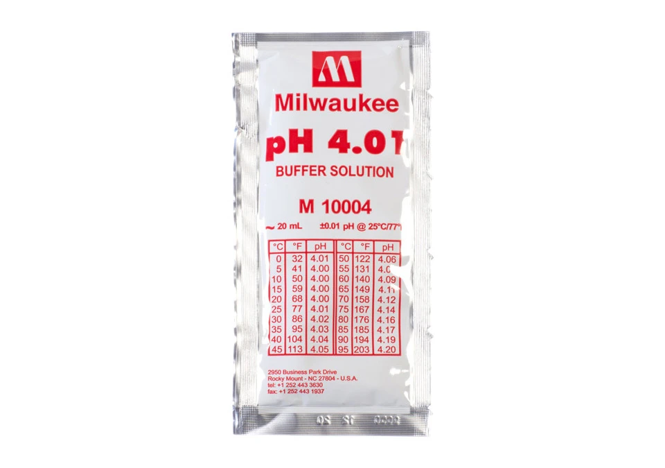 Milwaukee pH4.01 Calibration Buffer Solution 20ml - Kalibreringsvätska