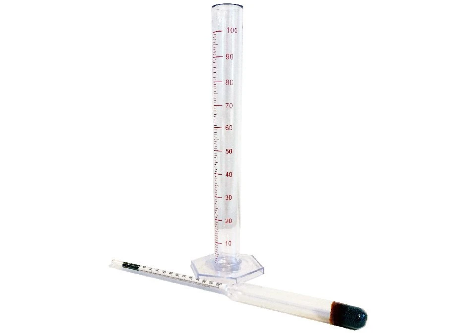 Mätkit - Hydrometer Öl och Mätcylinder