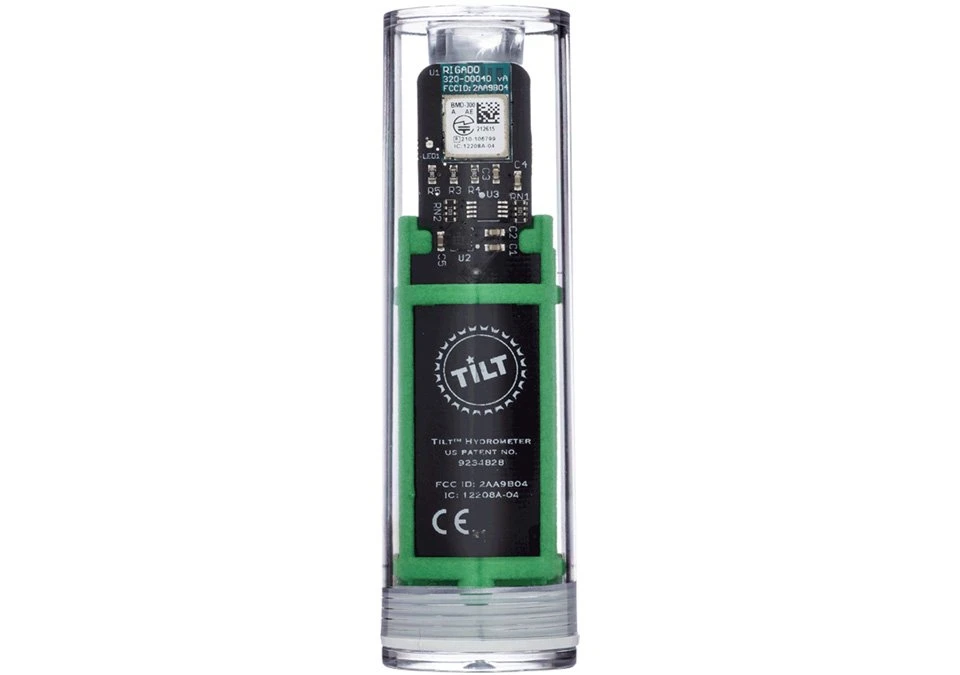 Tilt Hydrometer and Thermometer - Grön