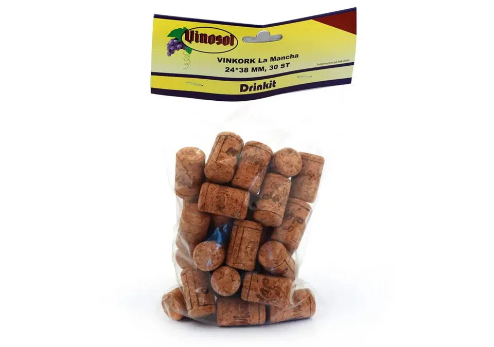 Vinosol Vinkork La Mancha 24x38mm 30-pack