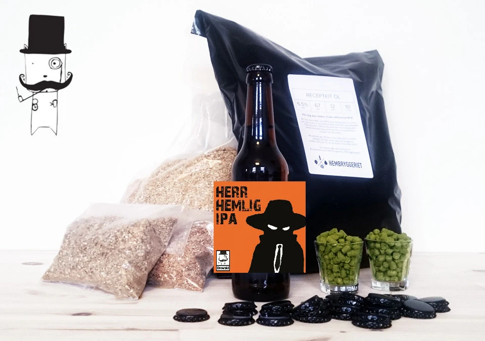 Brewski Herr Hemlig IPA 5,5% Receptkit 20L