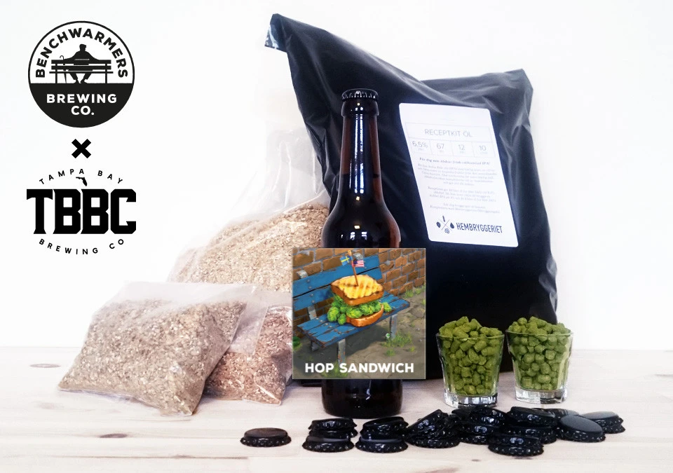 Benchwarmers x TBBC Hop Sandwich IPA 5,4% Receptkit 10L