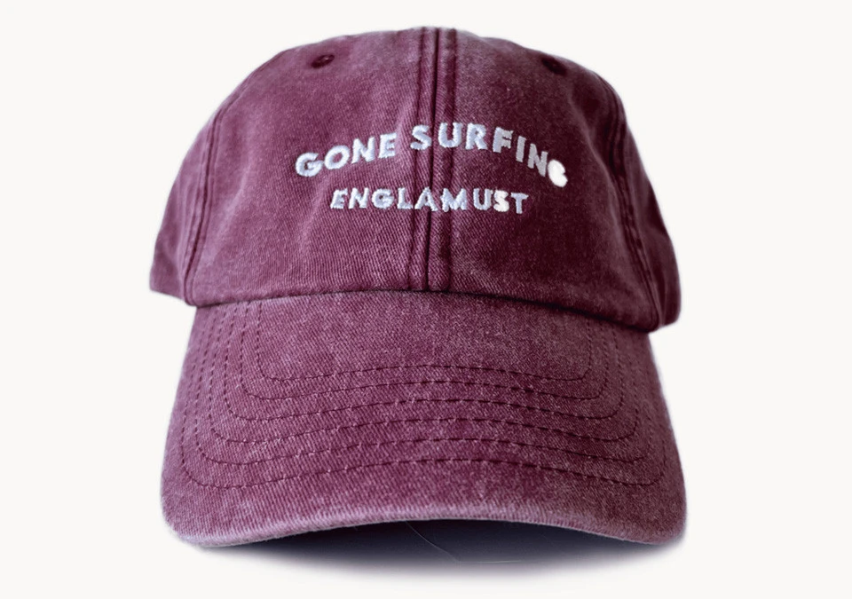 Englamust Keps Gone Surfing Vintage Red (One size)