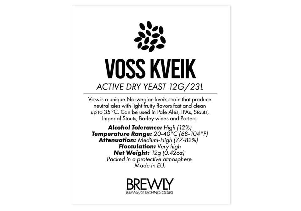 Brewly Voss Kveik 12g Jäst