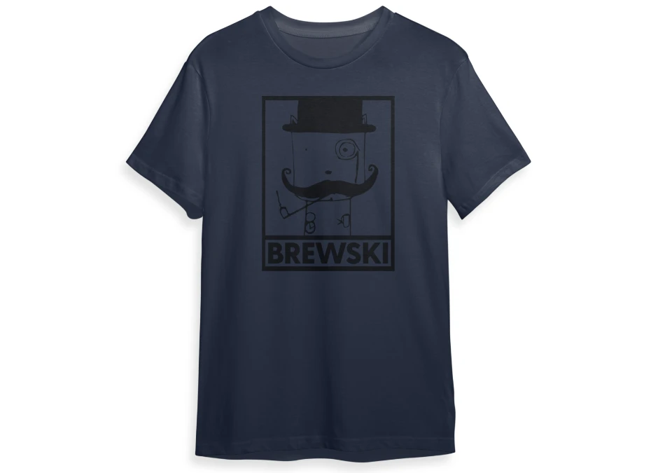 Brewski T-Shirt Marinblå/Svart