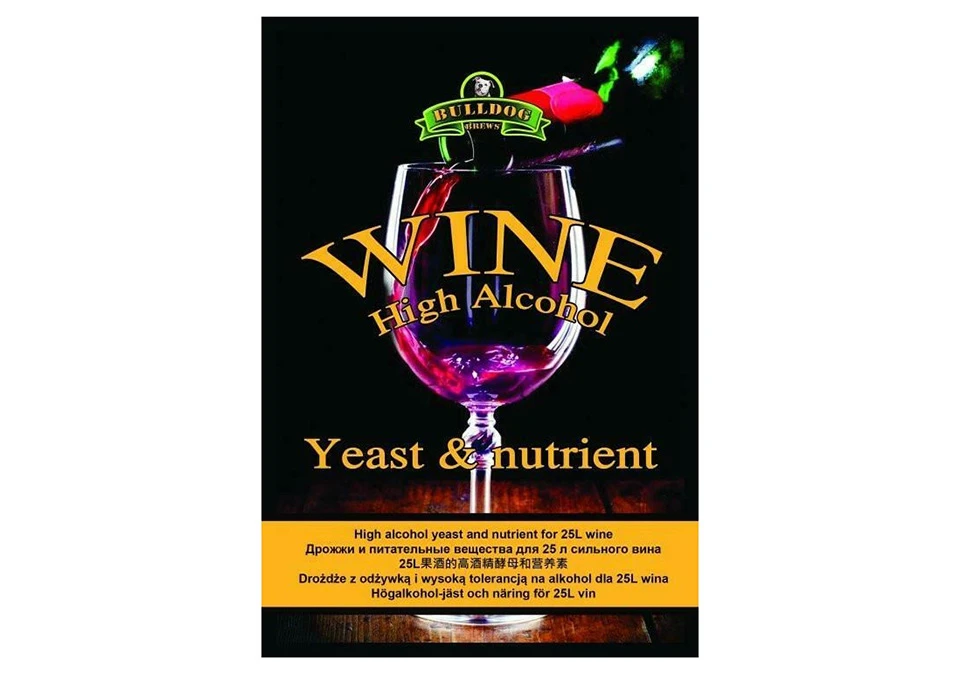 Bulldog High Alcohol Wine Yeast & Nutrient 28g