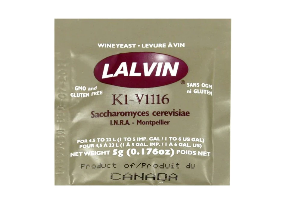 Lalvin K1-V1116 All Purpose 5g Vinjäst