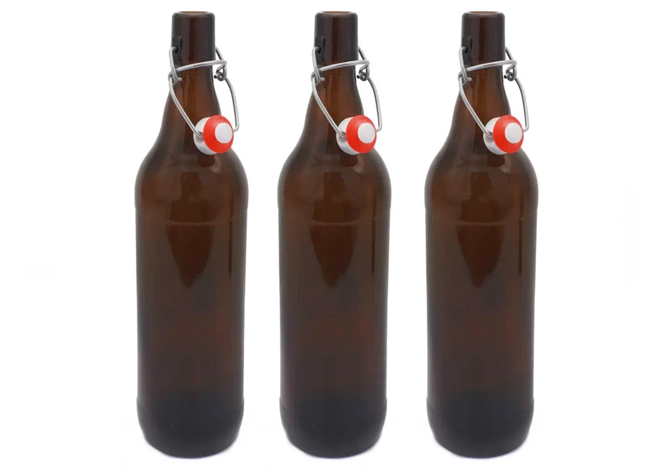 Better Brew Bottles Amber 50cl SwingTop Patent Cap 12-pack