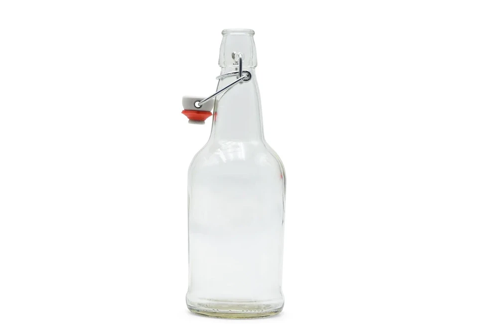 Better Brew Clear Bottles 50cl SwingTop Patent Cap 12-pack