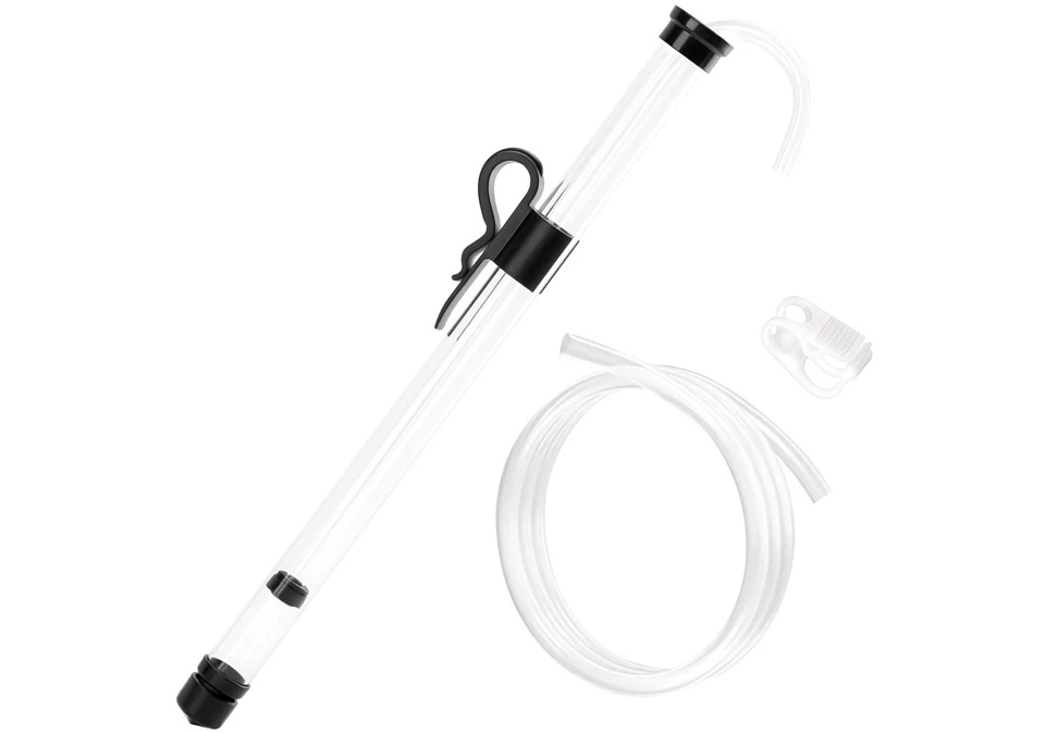 Brewly Auto-Siphon 35cm (Pumphävert) med 1,5m Silikonslang, Slangklämma och Hållare