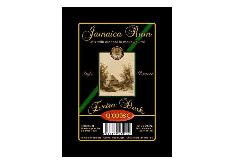 Alcotec Extra Dark Jamaica Rum Essens 20g